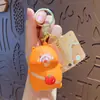 Desenho Animado Assuste-me com um Salto Soprando Bolhas Chaveiro Descompressão Pingente de Mochila Chaveiro de Casal para Carro Ornamento Pequeno Presente