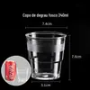 Copo Descartável de Aviação Yudefeng 200ml Copo de Plástico para Beber e Água, Copo Resistente ao Calor e ao Frio, Copo Graduado para Atacado