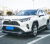 Adequado para Toyota RAV4 2020 pá dianteira lip frontal arco de roda saia lateral asa traseira asa central asa de vento fixa pequeno spoiler