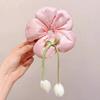 Ligas para el Cabello de Niñas, Diademas Dulces Florales de Tulipán, Flores de Cabello Tridimensionales para Niñas, Ligas para Chongo, Scrunchies
