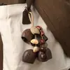 Campana Colgante de Fruta con Cáscara de Planta, Campana de Mano para Musicoterapia, Fruta que Cumple Deseos, Estilo Bosque de Frutas, Accesorio Colgante para Bolsa de Coche, Colgante, Regalo