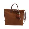 Bolso de mano de ante para mujer, nuevo bolso de hombro vintage Maillard de otoño e invierno de 2024, bolso bandolera de gran capacidad.