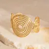 Pulseras Metálicas con Estampado de Patrones Transfronterizos Europeas y Americanas, Pulseras de Moda Personalizadas Exageradas, Pulseras de Lujo Ligero y Alta Gama para Mujeres al por Mayor