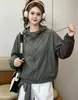 Nova jaqueta corta-vento leve com capuz e cordão, versátil e fashion, para o início do outono de 2026, estilo coreano, casual, de corte solto, para mulheres