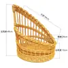 Cesta para Churros de Mimbre Sintético al por Mayor Bolsa para Pan Francés Cesta de Almacenamiento para Baguette Exhibidor de Baguettes para Hornear