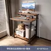 Escritorio de computadora, escritorio pequeño para uso doméstico, mesa mini móvil para portátil de estudio, mesita de noche simple para apartamentos y dormitorios pequeños