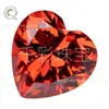 7A Formato de Coração Colorido Zircônia Diamante Solto Coração de Pêssego Pedra Gema Artificial Cz Fundo Pontiagudo Pedra Principal de Joia Super Vários Tamanhos Estoque Pronto