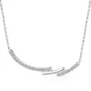 Collar de Corazón con Circonita de Plata S925 Joyería Transfronteriza para Mujer Colgante de Plata de Alta Gama para Mujer Collar de Perla de Plata de Ley Lujo Ligero