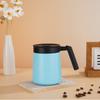 Copo de café de aço inoxidável a vácuo transfronteiriço portátil para exterior com alça para escritório copo para bubble tea copo térmico para bebida direta presente atacado