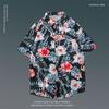 Camisa floral de verão, manga curta, estilo japonês, havaiano, praia, fogo, cec, férias, estilo hong kong, manga curta solta, fabricante de moda