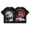 Tendencia transfronteriza callejero casual estampado Hellstar americano Hell Star verano nuevo marca de moda europea y americana manga corta