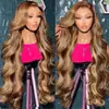 13*4 Mais Vendida na Amazon Peruca Europeia e Americana de Renda Frontal Peruca Completa Cabelo Longo Natural Cacheado Ondas Grandes Venda Direta de Fábrica