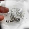 Paquete Mixto de Pedrería de Zirconia para Uñas con Base Plana Mini, Pedrería Blanca Forma Marquise Forma de Diamante Súper Brillante Forma Irregular Pequeña para Decoraciones de Uñas