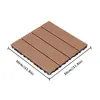 Piso de Madeira Plástica Transfronteiriço Encaixável Externo Composto Plástico-Madeira Placa Anti-Corrosão DIY Piso Madeira-Plástico Amostra Grátis Piso WPC