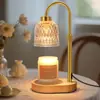 Lâmpada de aromaterapia sem chama estilo americano, altura ajustável, lâmpada para derreter cera, aquecedor de velas para quarto, peça decorativa, perfeita como presente para recém-casados, chás de casa nova ou aniversários