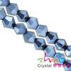 Suministro directo de fábrica de cuentas de cristal artificial de 2/3/4/6/8 mm, cuentas puntiagudas de diamante galvanizadas, material para pulseras de bricolaje.