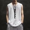 Colete Sem Manga Masculino de Malha Esportiva Ice Silk Secagem Rápida Roupas Largas Camiseta Absorvente de Suor Marca de Moda Casual Colete Fitness