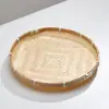 Productos de Tejido de Bambú para Uso Doméstico: Tamiz de Bambú No Poroso, Recogedor de Bambú Redondo, Charola de Bambú Hecha a Mano, Cesta de Bambú para Secar, Cesta de Bambú para Secar