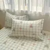 2026 Nuevo Modelo 100% Algodón Estampado Dibujos Animados Estilo Ins Funda de Almohada Individual