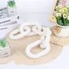 Cadena decorativa de madera con hebilla de cinco anillos de contrachapado, artesanía de madera, cadena de madera con hebilla de 5 anillos, cadena decorativa de contrachapado