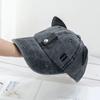 Bonita gorra de béisbol estilo aviador con orejas de gato, versión para hombre y mujer, estilo hip hop callejero con visera, color rosa.
