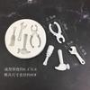 Ferramentas DIY torno para cano de água chave de motocicleta molde de silicone para açúcar de confeitaria ferramentas de decoração de gesso para aromaterapia