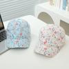 Comercio Exterior Sombrero Estilo Japonés-Coreano Gorra para Niños Color Sólido Floral Pequeño Combinable Gorra de Béisbol para Niñas Gorra Urbana Hip-hop