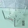 Soporte de chasis de escritorio transparente acrílico simple para placa base IMATX plataforma de prueba de computadora abierta.