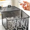 Caja de almacenamiento para copas de vino pequeñas BNBS Bainaibang, disponible en múltiples tamaños y capacidades, a prueba de polvo, a prueba de humedad, transparente y caja de vino engrosada