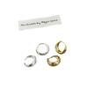 Pendientes Pendientes de Línea Textura Sentido Metal Geométrico Círculo Hebilla de Oreja para Mujer Simple Nicho Único Distintivo Exquisito Combinable