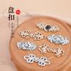 Metal Fivela Estilo Chinês Novo Casaco Suéter Roupas Hanfu Infantil Botões Decorativos