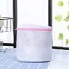 Malha Sandwich Grossa Bolsa para Sutiã Lavável à Máquina Anti-Deformação Saco de Lavanderia Roupa Íntima Profissional Bolsa Redonda de Lavagem Atacado