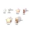 Ccb Cuentas de Estrella de Cinco Puntas Color al Óleo Sellado Cuentas Galvanizadas Conservantes de Color Cuentas Sueltas en Forma de Estrella Accesorios para Joyería DIY Hecha a Mano