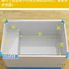 Cesta de Almacenamiento para Congelador Estante Interno Rejillas Escalonadas Compartimento Cesta para Compartimento de Refrigerador y Congelador 37 con Partición de Clasificación Inferior