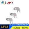 Fabricante Juying Terminal Macho de Cobre Niquelado 6.3 Longitud 16.5~21 Placa PCB Fuente de Alimentación Tipo Bandera Anti-Inversión Terminal de Pin 250