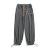 Calça Corduroy calças masculinas de outono retas soltas calças de moletom esportivas casal calças de pernas largas calças masculinas amarradas no tornozelo calças casuais