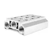 Base de válvula solenoide 4V210-08 placa de barramento de conexão pneumática série completa 200M1F/2F/3F/4F/5F-25F