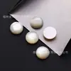 Fabricante de Wuzhou Personaliza Concha Blanca Natural, Cara de Anillo Redonda Lisa en Forma de Pera, Piedra Suelta de Concha Blanca de Piedra Natural Personalización