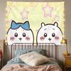 Paño colgante de periféricos de Chiikawa Dibujo animado Lindo Paño de fondo de Chiikawa Dormitorio de estudiante Decoración de cabecera