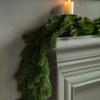 Simulação Planta Verde Natal Rabo de Cachorro Rattan Artificial Agulha de Pinho Pendurado na Parede Decoração de Porta de Casa de Férias de Natal Transversal