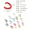 Accesorios de anillos abiertos de esmalte de colores para colgantes de bricolaje, muñecas, cadenas de teléfono, anillos de metal, anillos cerrados y anillos abiertos para cuentas