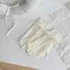 Calcetines de Encaje Dulce Estilo Ballet con Lazo de Cinta para Mujer, Calcetines Holgados de Malla Hueca Estilo JK Japonés, Algodón