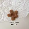 Urso de Pelúcia Cartoon Fofo e Versátil com Acessórios de Acrílico Flocked para DIY Brincos Grampo de Cabelo Capa de Celular Material Venda por Atacado
