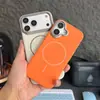 Carcasa Dura Helada Ultra Delgada Adecuada para iPhone 17 Promax Funda para Teléfono Móvil Piel-Sensación Carga Magnética Funda Protectora iPhone 16