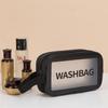 Bolsa de cosméticos portátil transparente, bolsa de lavagem feminina de grande capacidade, bolsa de armazenamento de cosméticos portátil Advanced Sense, bolsa de armazenamento à prova d'água