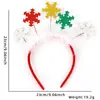 Faixa de Cabeça de Pelúcia de Natal para Adultos e Crianças Suprimentos de Decoração para Festa de Natal Fivela de Cabelo Rena Árvore de Natal Faixa de Cabeça