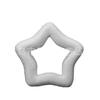 Ventas Directas de Fábrica Estrella de Cinco Puntas de Espuma Poliestireno Estrella de Cinco Puntas Vacía Adornos de Decoración Navideña Blanco Pintura DIY