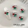 Acessórios para Unhas com Tema de Guirlanda de Natal Diamante Super Brilhante Pérola Liga de Metal Laço Guirlanda Unhas Prontas para Usar Acessórios para Unhas Venda por Atacado