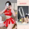 Lencería Sexy, Chica Sexy de Fútbol, Uniforme de Animadora para el Mundial, Atuendo de Juego de Rol Estilo Pura Pasión Qqny