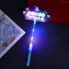 Barra Luminosa de Mano Accesorios de Ambiente Feliz Cumpleaños Arreglo de Ambiente Luminoso Aro para el Pelo con Purpurina para Niños y Niñas